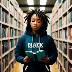 05579-3072159720-a-wide-shot-photo-of-a-25yo-black-girl-reading-a-book-tattoo-blue-dreads-black-hoodie_1.3-pronounced-feminine-feature-in-aspect-ratio-512-511